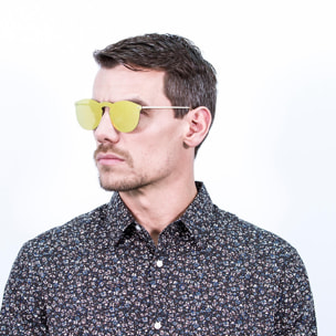 Gafas de sol OCEAN BERLIN - Plana dorado con patillas metálicas doradas