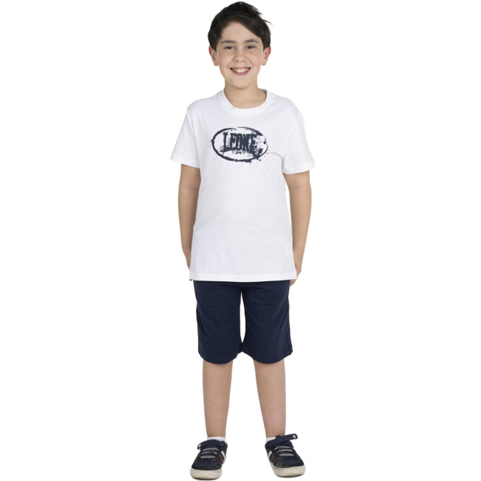 Camiseta básica infantil logo estampado