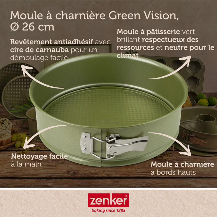 Moule à manqué à charnière 26 cm Zenker Green Vision