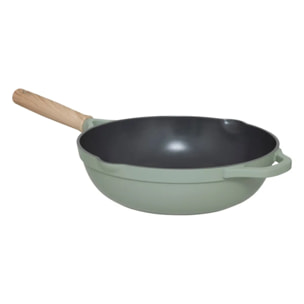 Sauteuse "Horizon" en fonte d'aluminium vert D28cm
