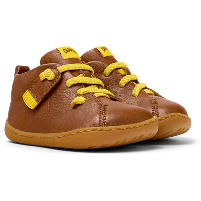 Zapatillas - CAMPER Peu Cami - Marron - Cuero liso