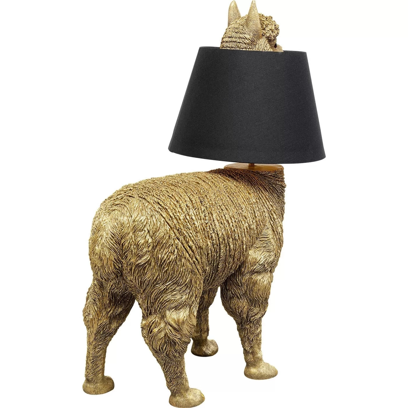 Lampe lama doré 59cm Kare Design