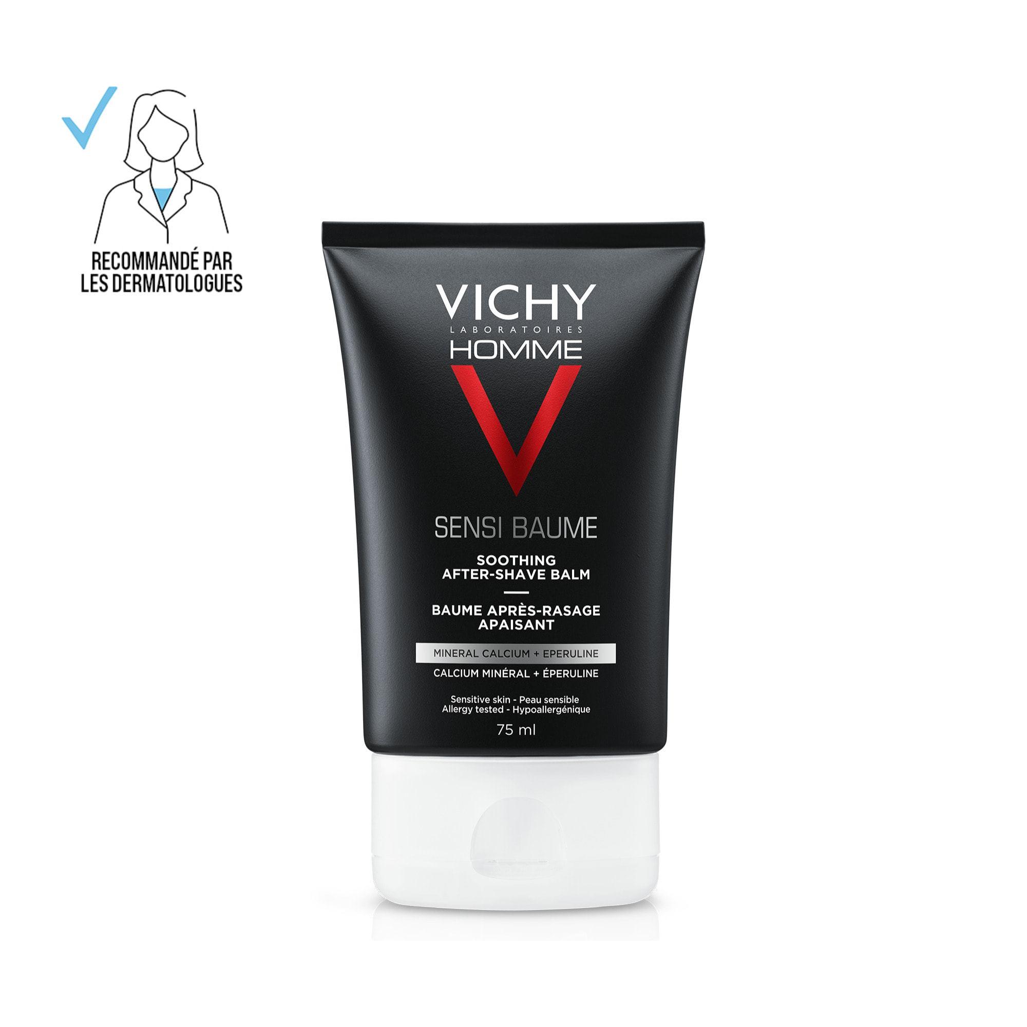 Vichy Homme SensiBaume Baume Après Rasage 75ml