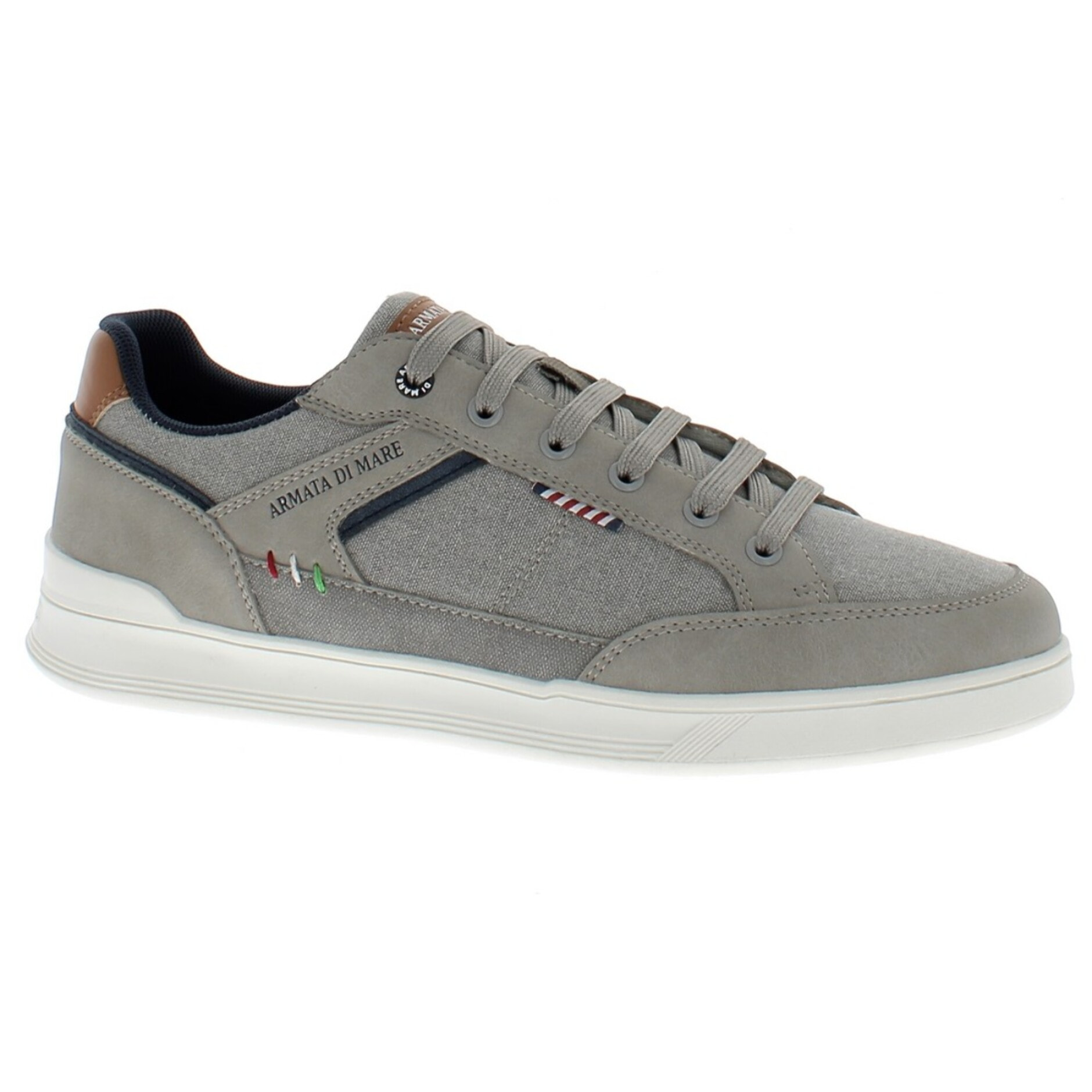 Armata di Mare Scarpe Uomo Sneakers Casual Stringate Basse con Soletta Rimovibile in Memory Foam AMU S25D733 Grey