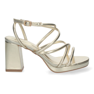 Sandalias de Mujer de fiesta, con tiras entrecruzadas