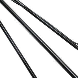 Lámpara de Pie Moderna Lámpara de Pie Salón con Pantalla Redonda Trípode y Casquillo E27 Lámpara para Dormitorio Sala de Estar Blanco y Negro