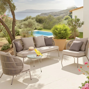 Salon de jardin Sicily beige Kare Design