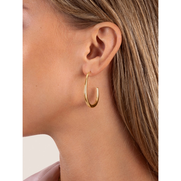 Orecchino Bulky in Acciaio Placcato Oro