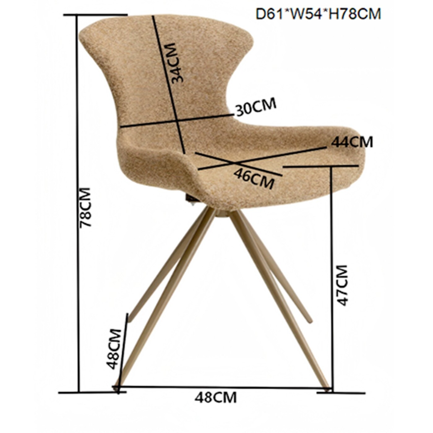 Chaise pivotante Golo Kare Design