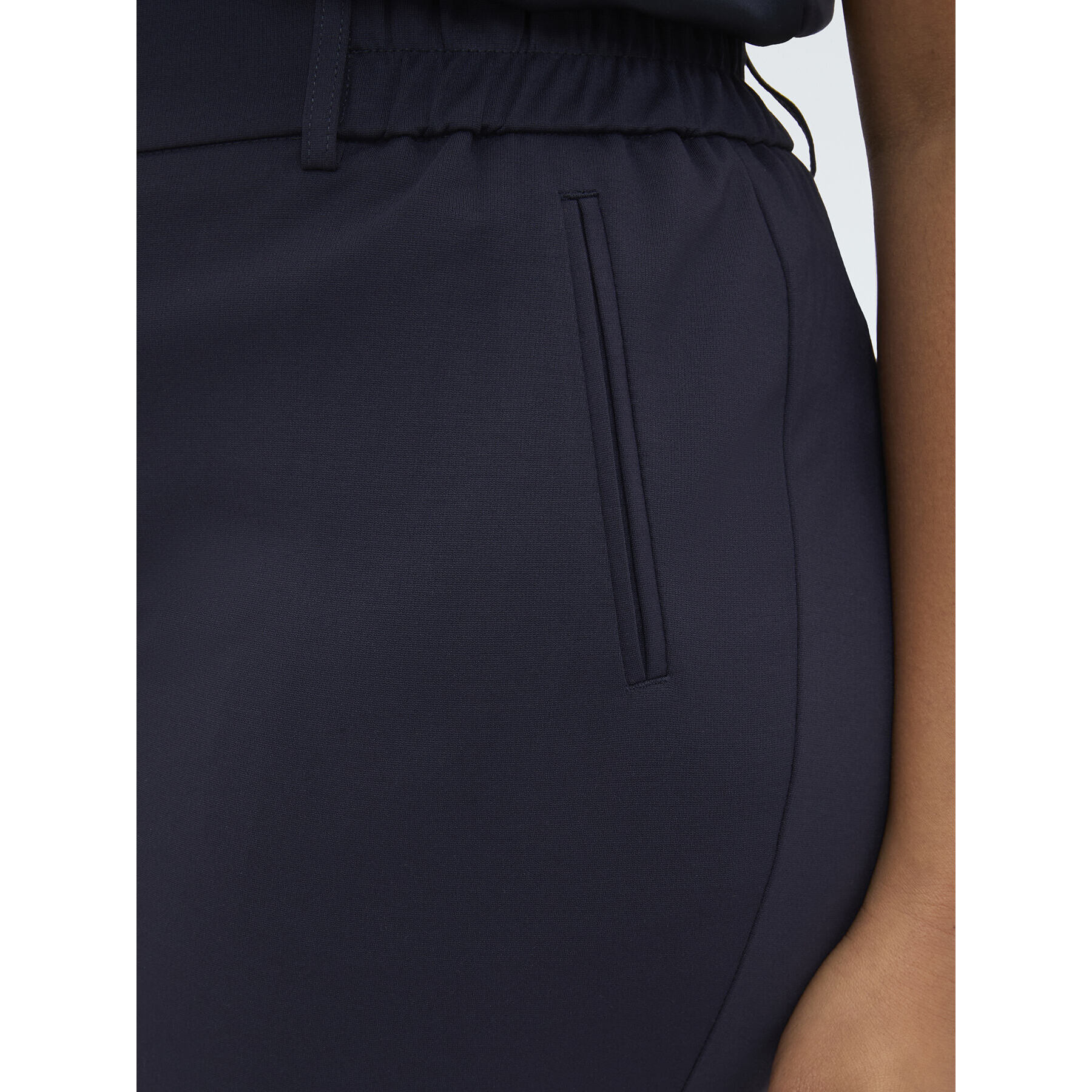 Fiorella Rubino - Pantaloni Joggers in Punto Milano - Blu