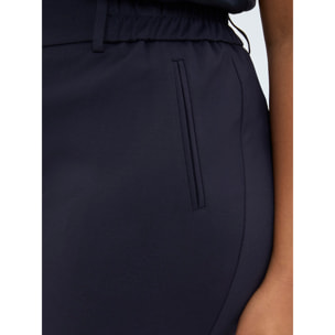 Fiorella Rubino - Pantaloni Joggers in Punto Milano - Blu