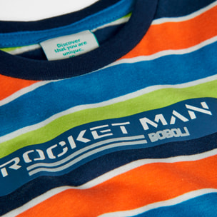 Camiseta punto listada de bebé niño -BCI