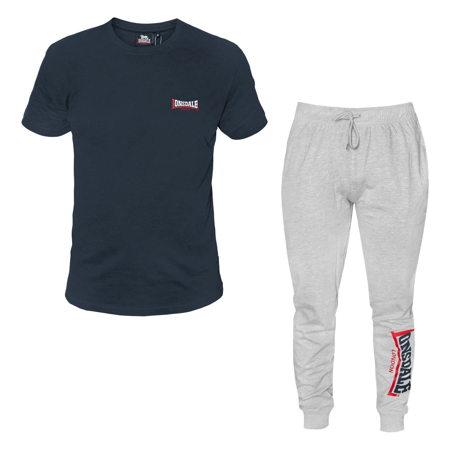 Completo Uomo Sportivo LONSDALE Cotone Manica Corta - Pant. Lungo 4 Modelli