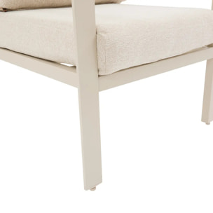 Fauteuil de salon de jardin Luzane argile