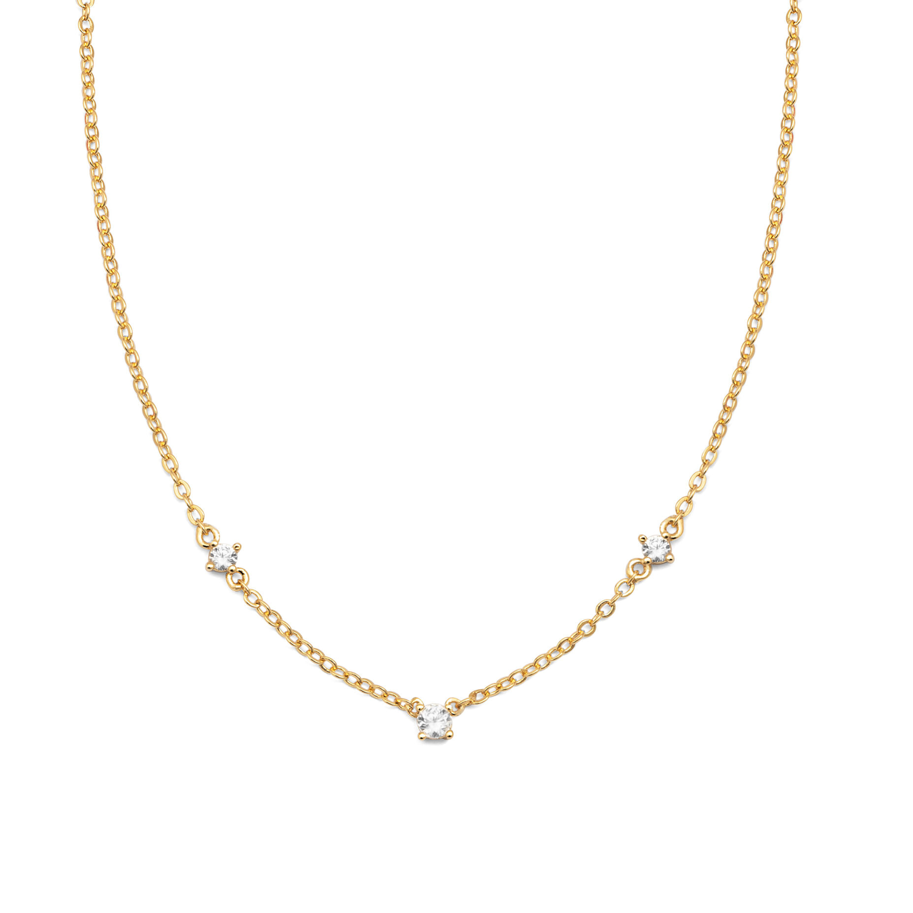 Collar Lira Baño Oro