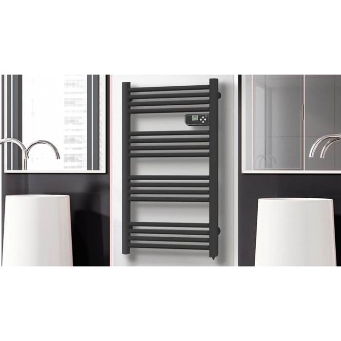 sèche-serviette electrique 500w Noir