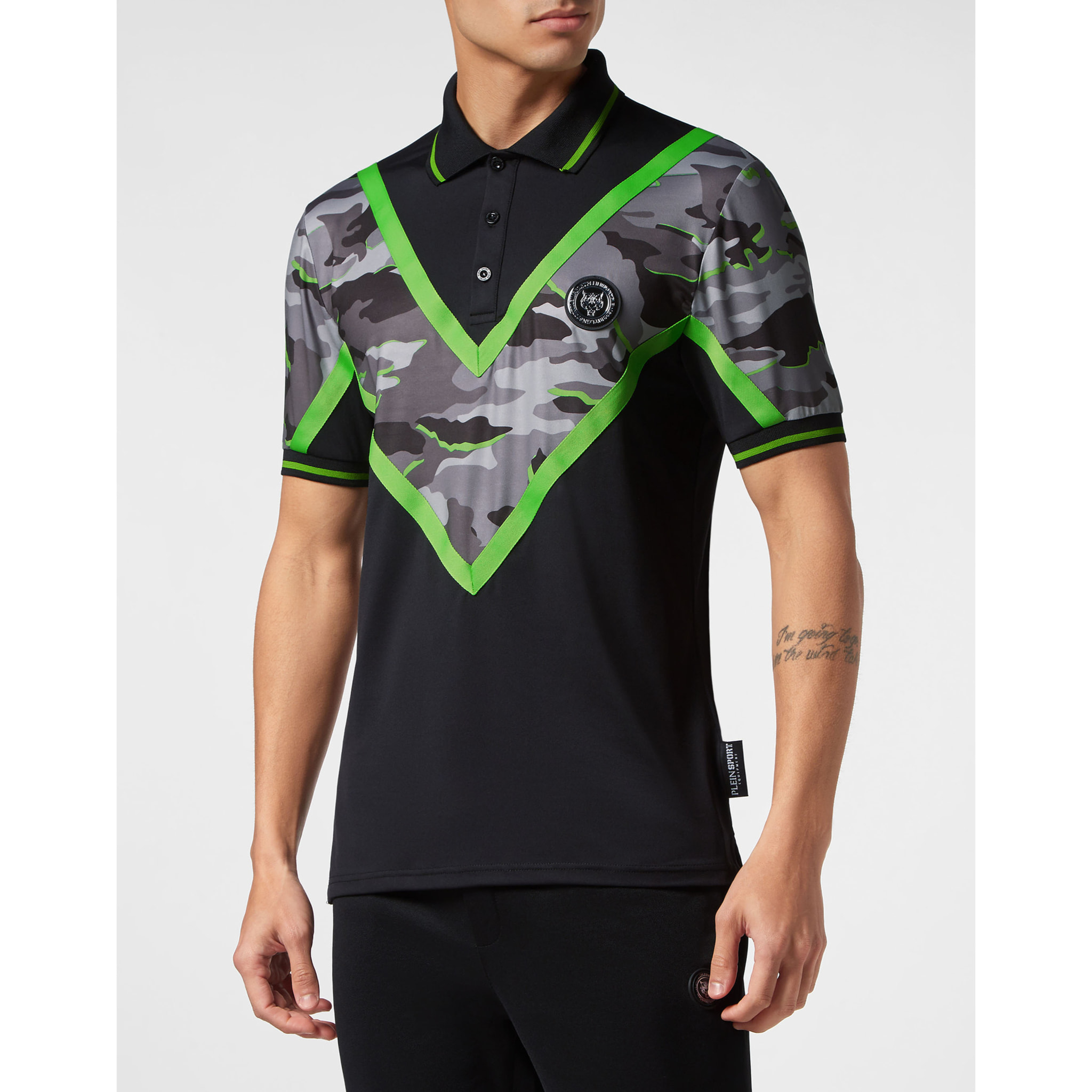 PLEIN SPORT T-Shirt Round Neck CAMOUFLAGE