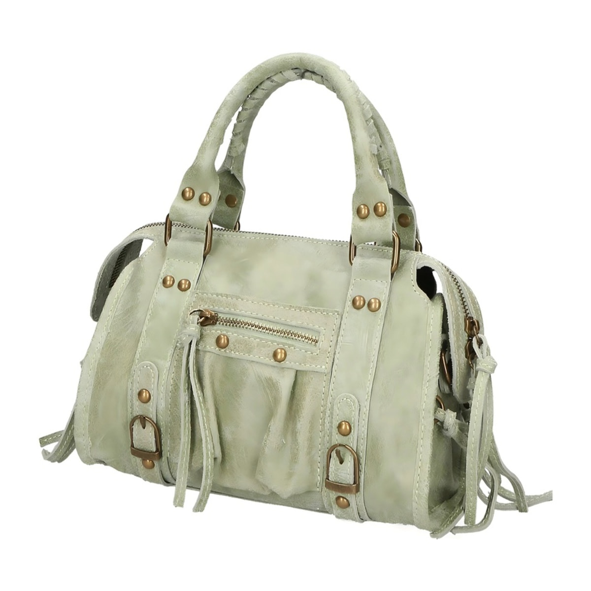 Borsa a spalla da donna - Modello Erisia - Vera pelle - 25.0 x 15.0 x 10.0 cm