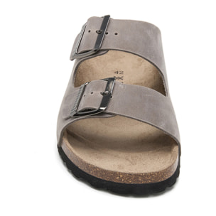 SANDALIA BABUNKERS GRIS