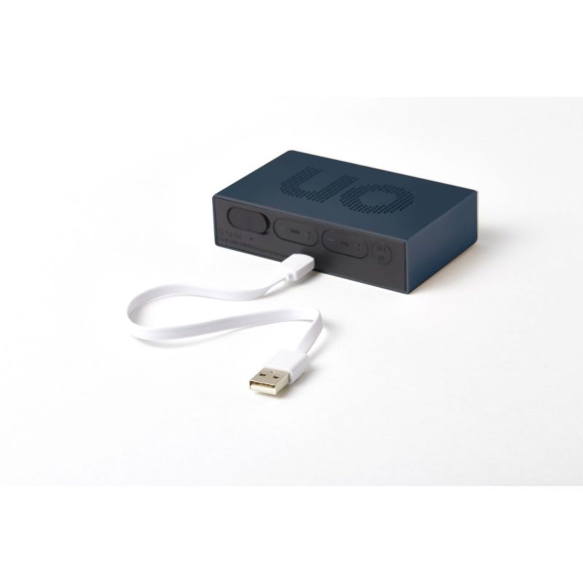 Réveil LEXON Flip Premium Rechargeable Aluminium Bleu