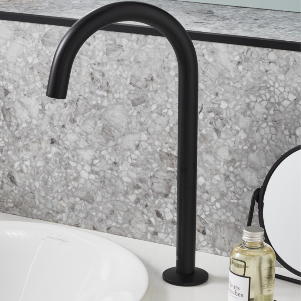 Mitigeur lavabo 2 trous XL Grands Boulevards Noir mat