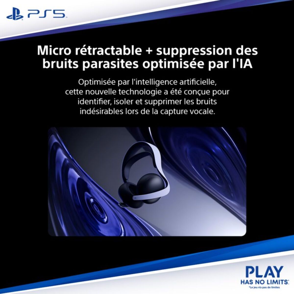 Casque gamer SONY Pulse Elite PS5 V2