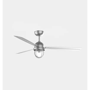 Forlight Ventilador IP20 Mariner E27 15W Níquel satinado Níquel satinado