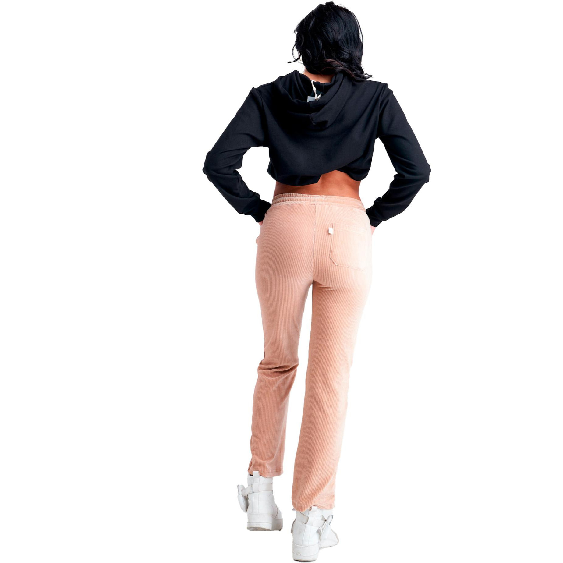 Pantalone in velluto da donna Chic Boxing