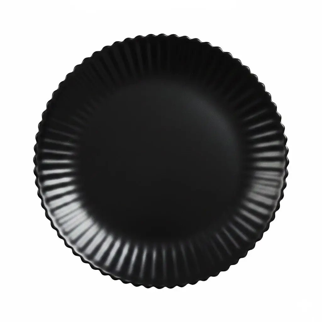 6 assiettes à dessert noires 19 cm Bloom - Luminarc