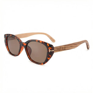 Gafas de Sol Feler 1612-7 Polarizadas de Madera Unisex 54 mm