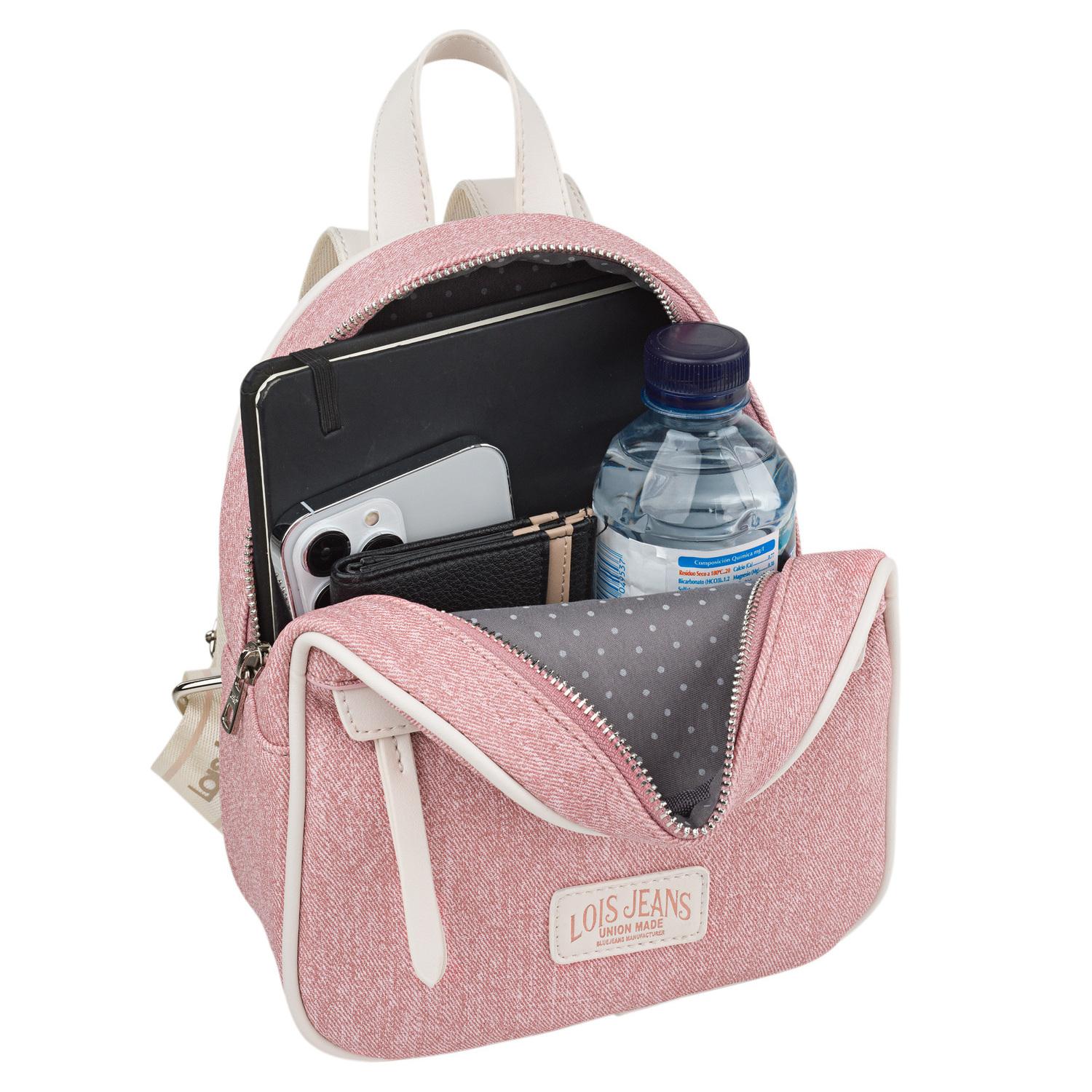 Bolso Mochila Mujer Lois Kelly Rosa