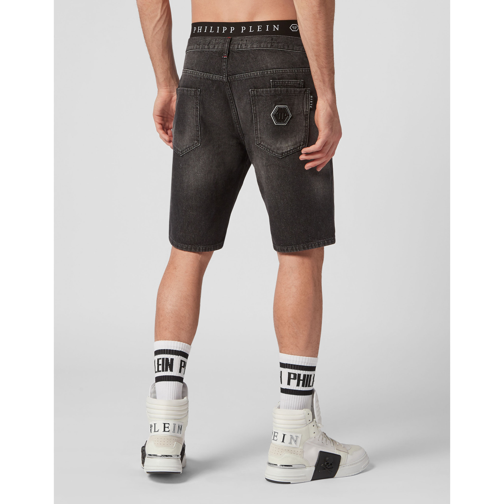 PHILIPP PLEIN Pantalones cortos vaqueros