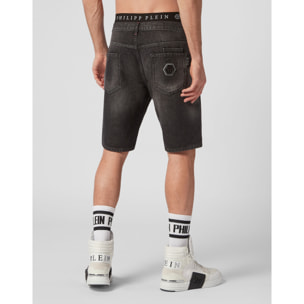 PHILIPP PLEIN Pantalones cortos vaqueros