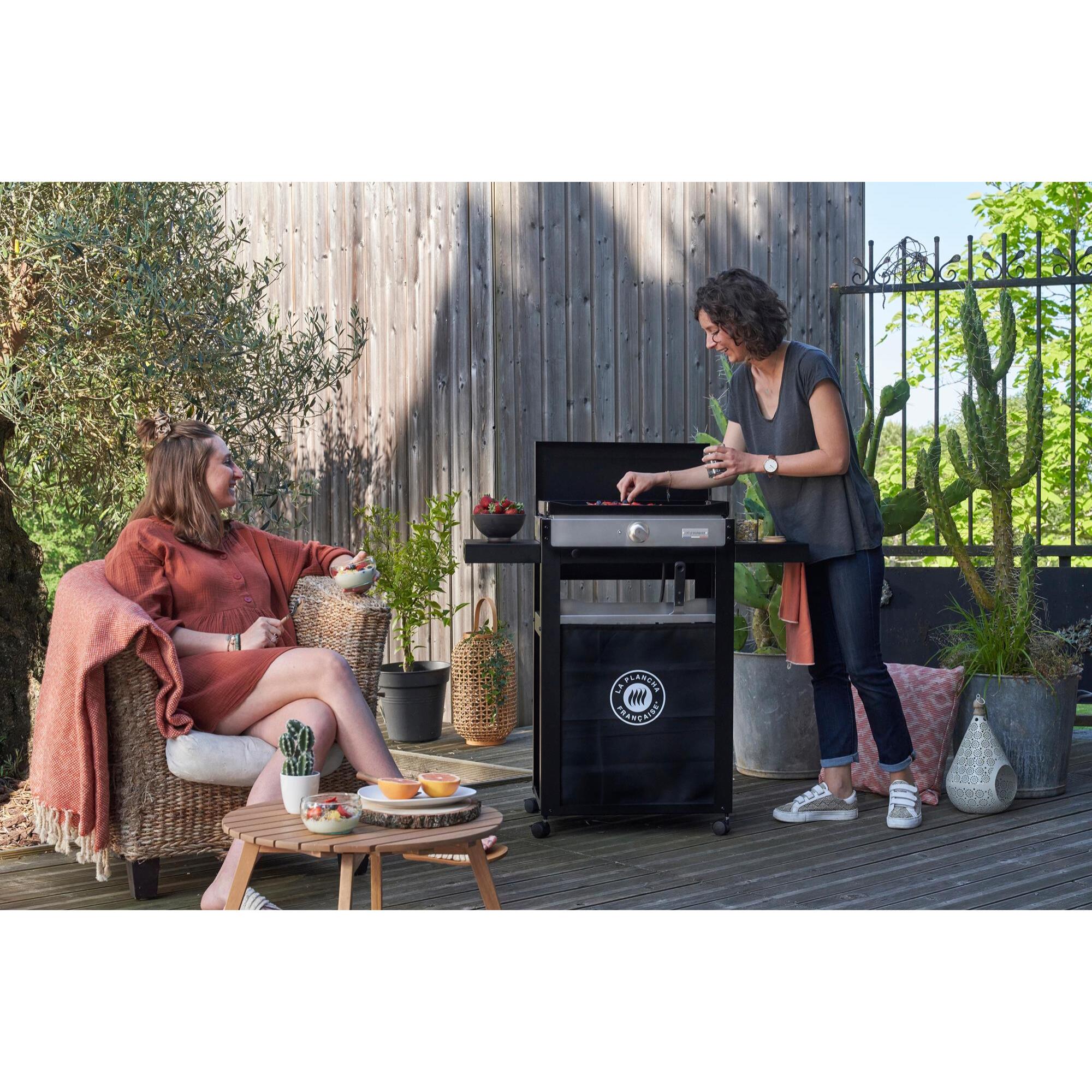 La Plancha Francaise Electrique 150 Duo Edition (Couvercle, Chariot, Porte Épices Et Rideau Inclus) - LE MARQUIER
