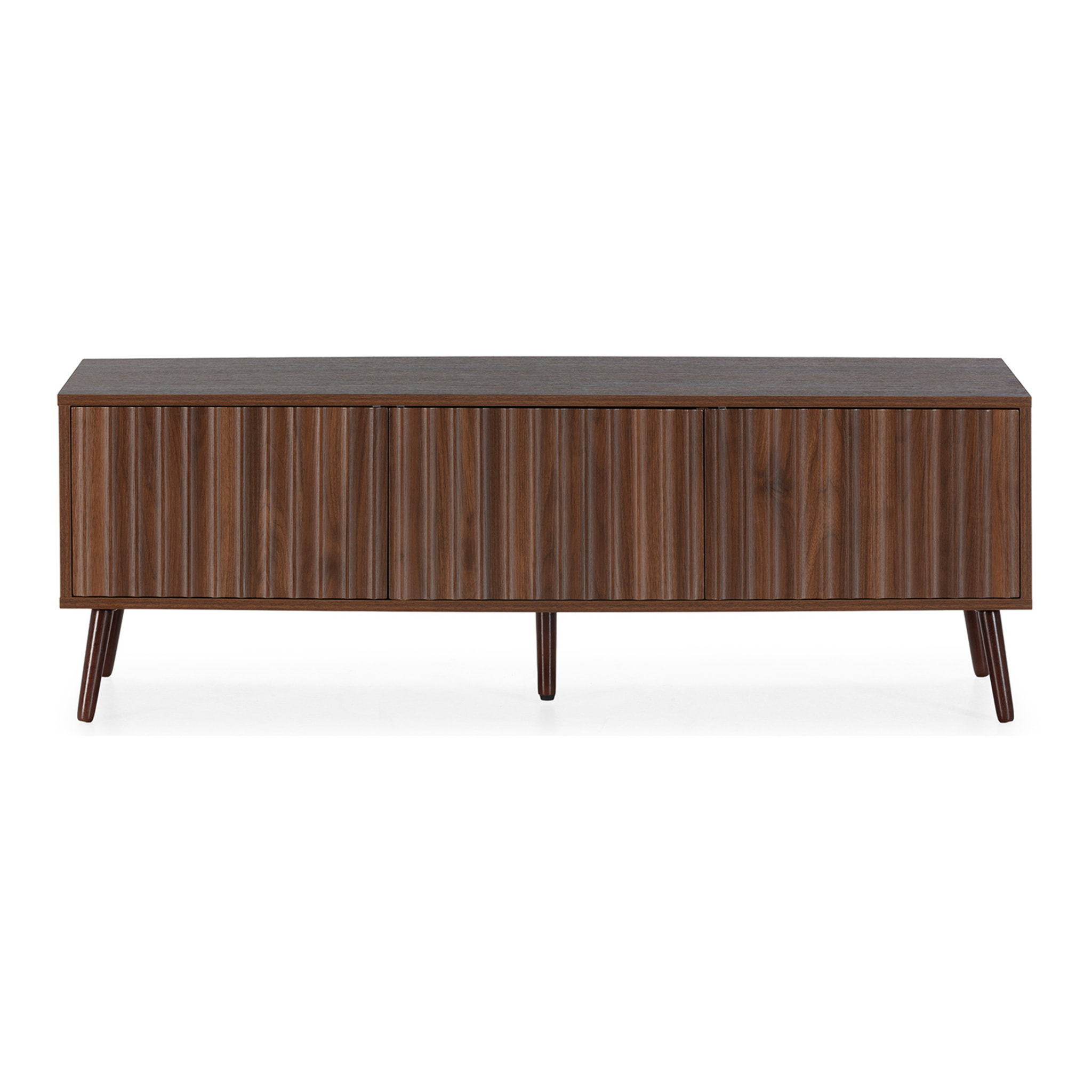 Mueble TV Lluvia 3 puertas efecto Nogal