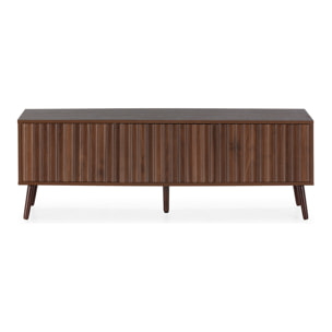 Mueble TV Lluvia 3 puertas efecto Nogal