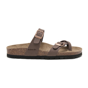 SANDALIA BABUNKERS MARRON
