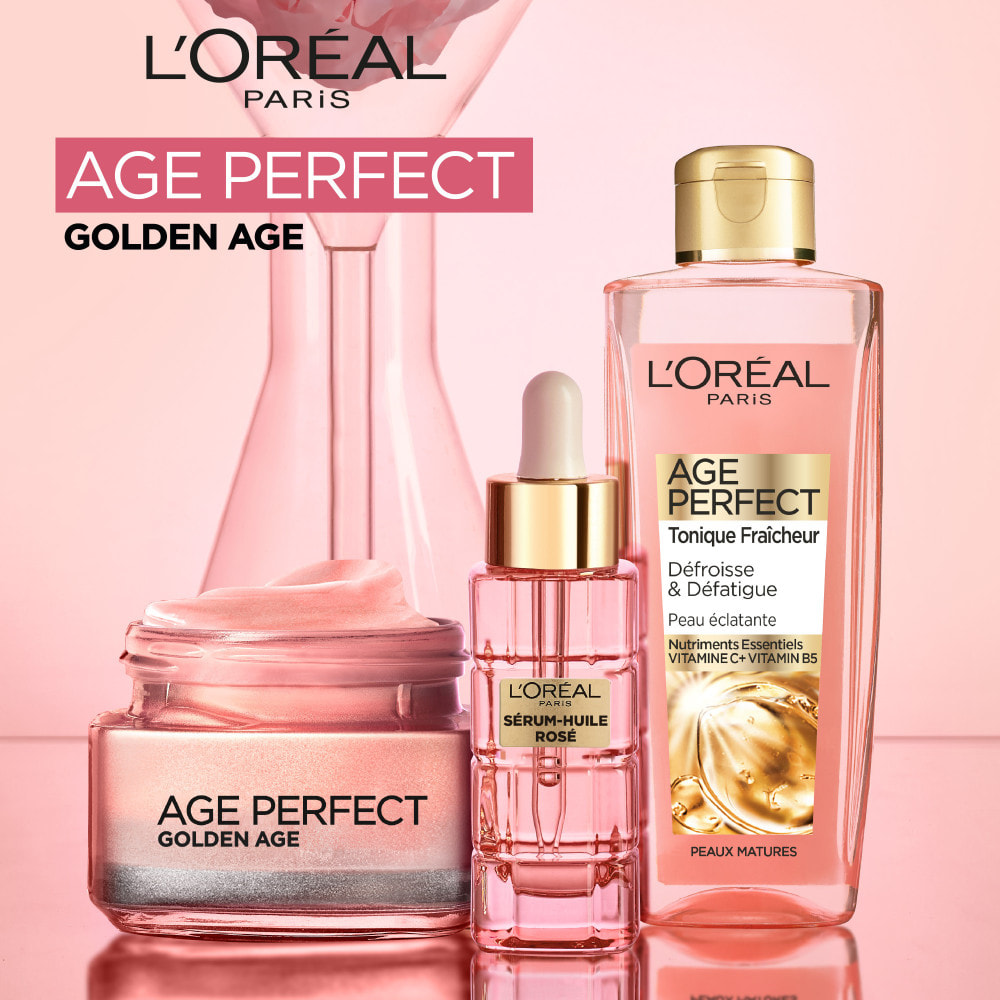 L'Oréal Paris Age Perfect Golden Age Trousse Routine Éclat Pour Peaux Matures 3 produits