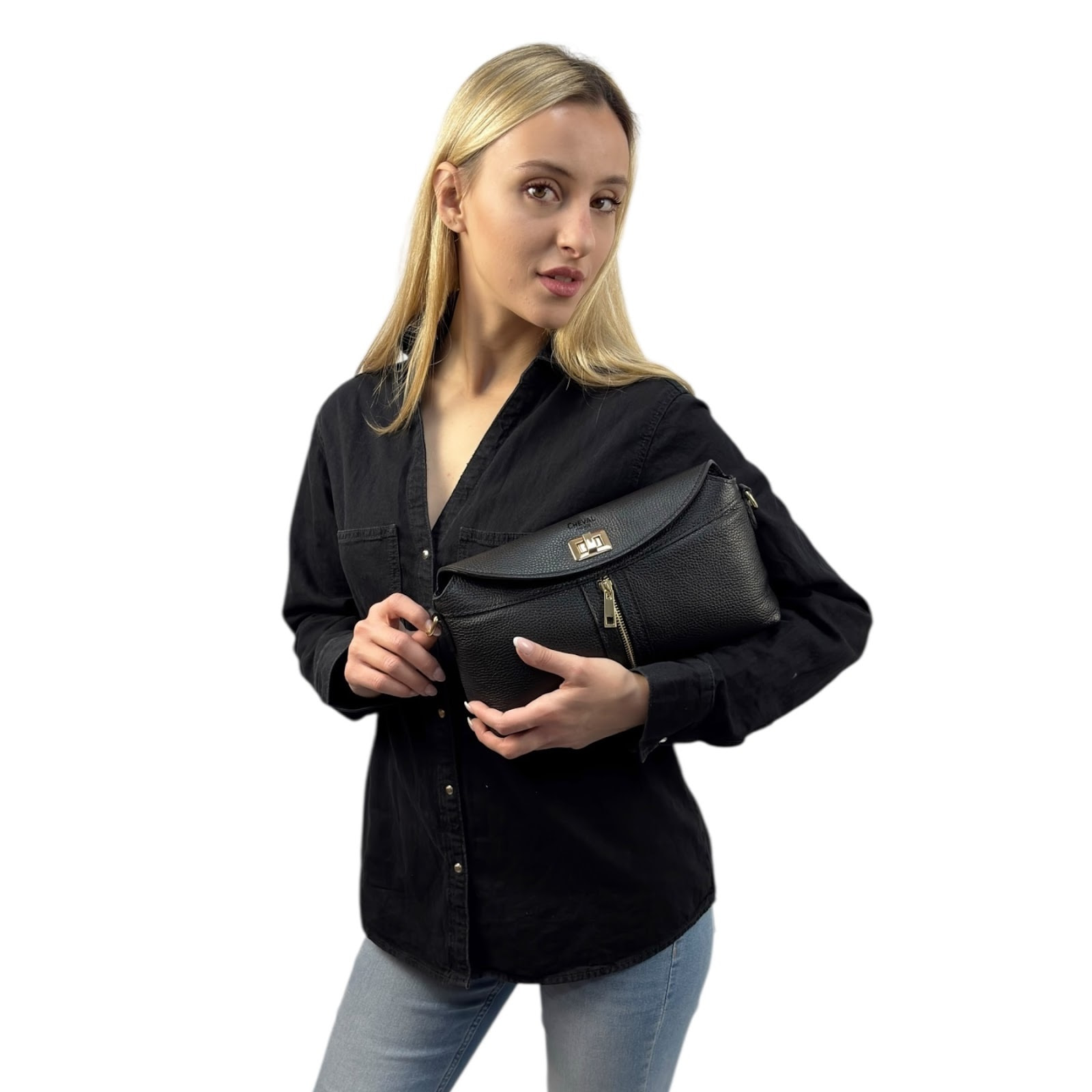 Bolso de mano Cheval Firenze Silvia Negro