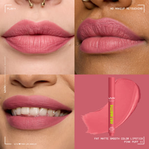 NYX Professional Makeup Fat Matte Rouge à Lèvres Mat Crémeux Pink Puff