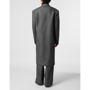 PHILIPP PLEIN Denim Coat Jacquard Monogram