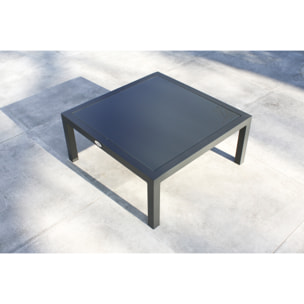 BEAUBOURG - Salon de jardin d'angle 6 places en aluminium