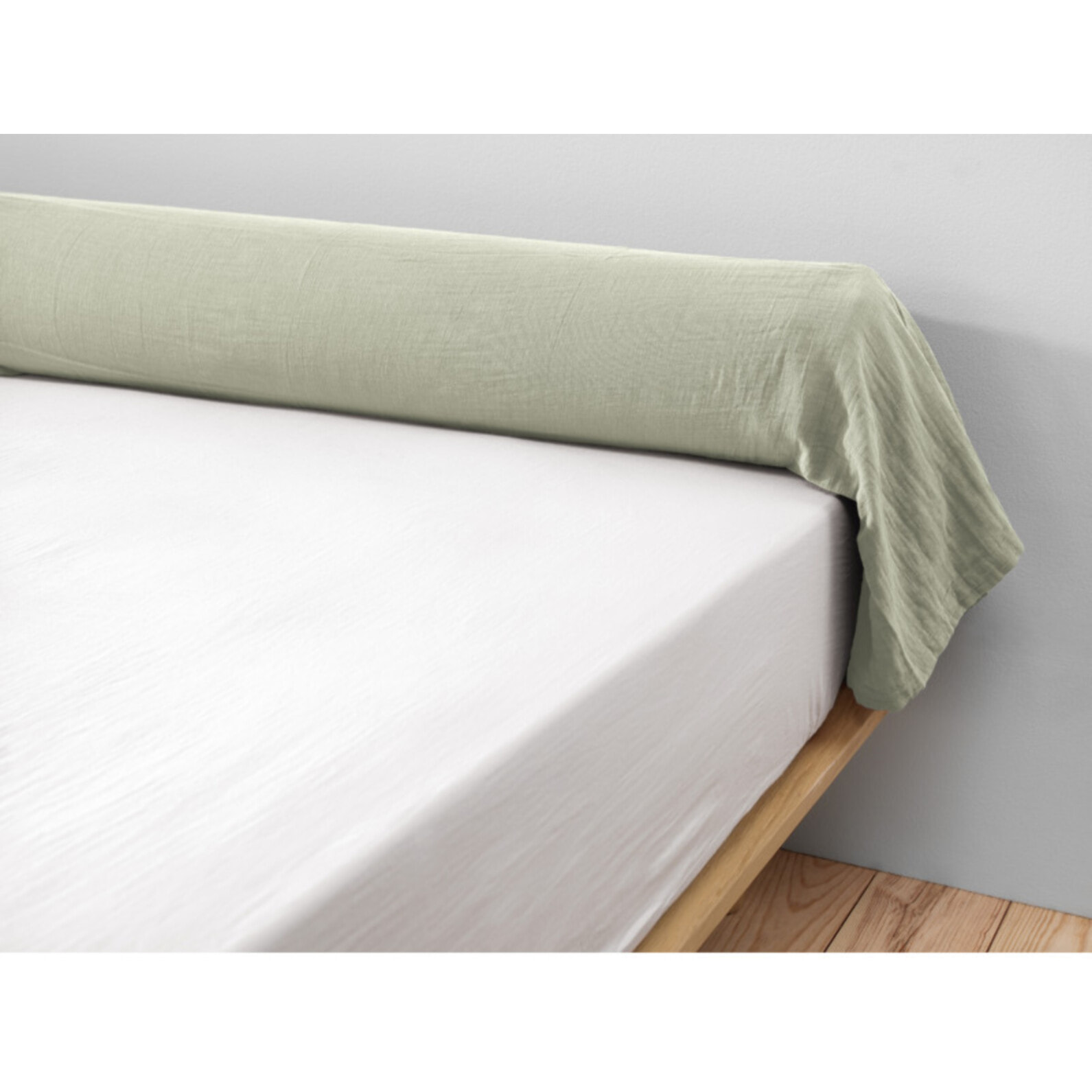 Taie de traversin "Gaïa" 85 x 185 cm "Gaze de Coton" - Gaïa Vert d'Eau - 85 x 185 cm