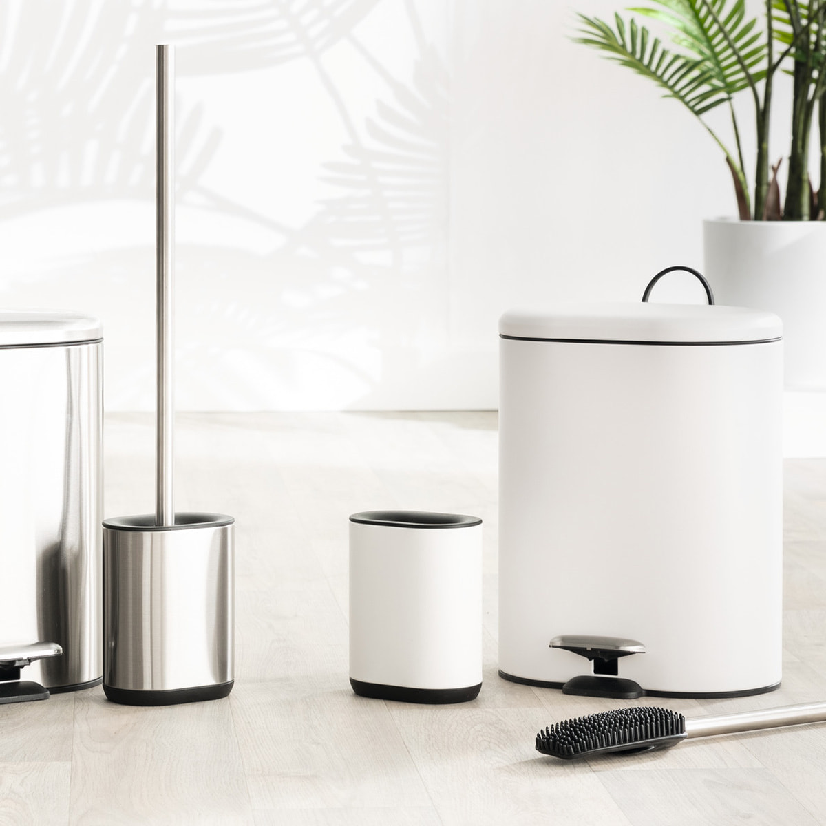 Brosse WC métal Gris Siliflex