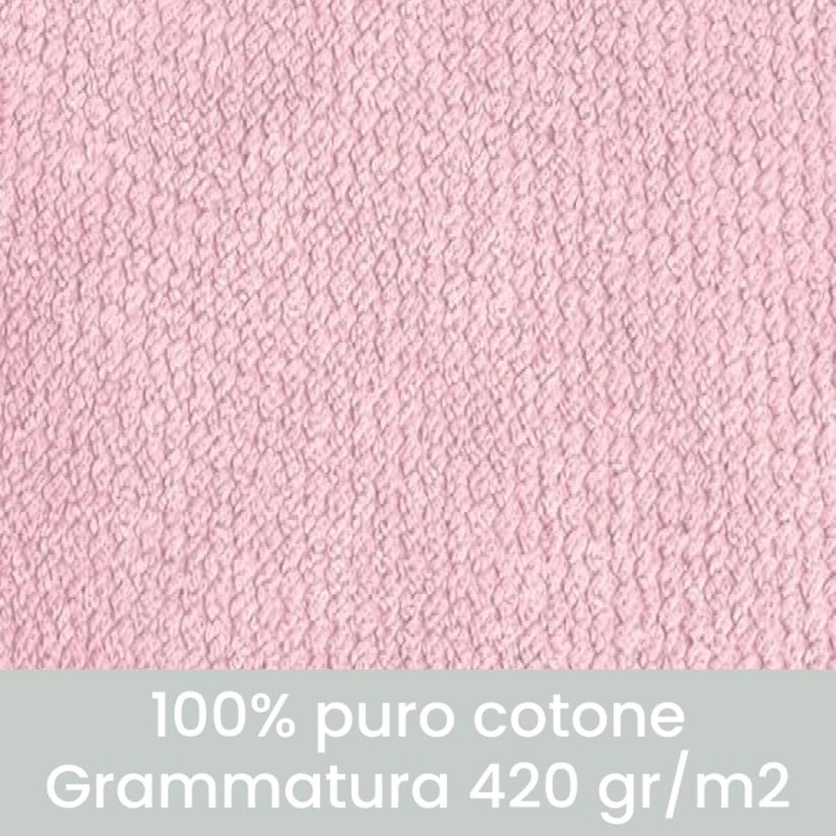 Accappatoio in spugna di cotone - ROSA