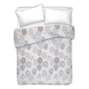 Copriletto di cotone palloncini grigio