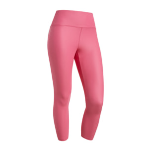 Leggings vita alta 7/8 in tessuto coated effetto pelle