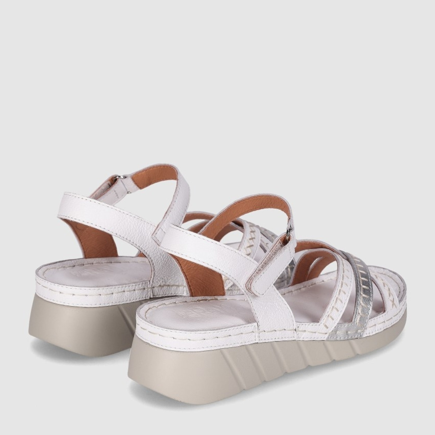 Sandalias de Piel - Blanco - Tacón: 3 cm