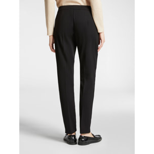 Elena Mirò - Pantalón slim de tejido de punto - Negro