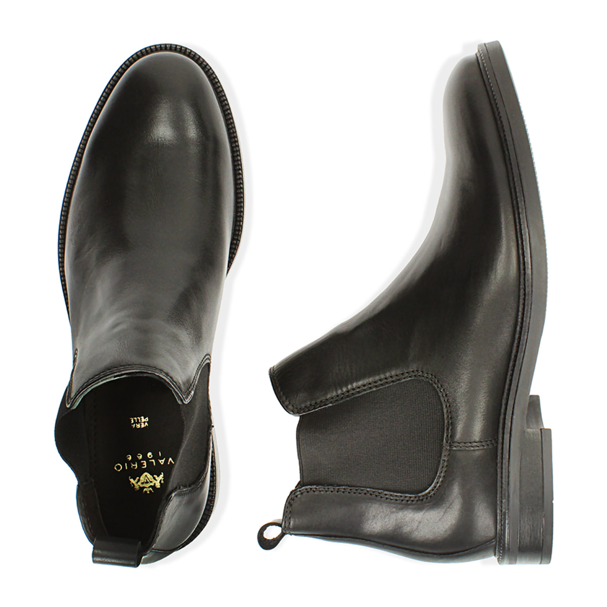 Chelsea boots neri in pelle di vitello